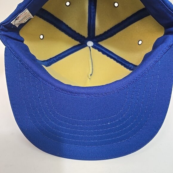Vintage Land O' Lakes Rope Hat Patch Blue Snapback Agriculture Indian MN Yupoong - Picture 5 of 6
